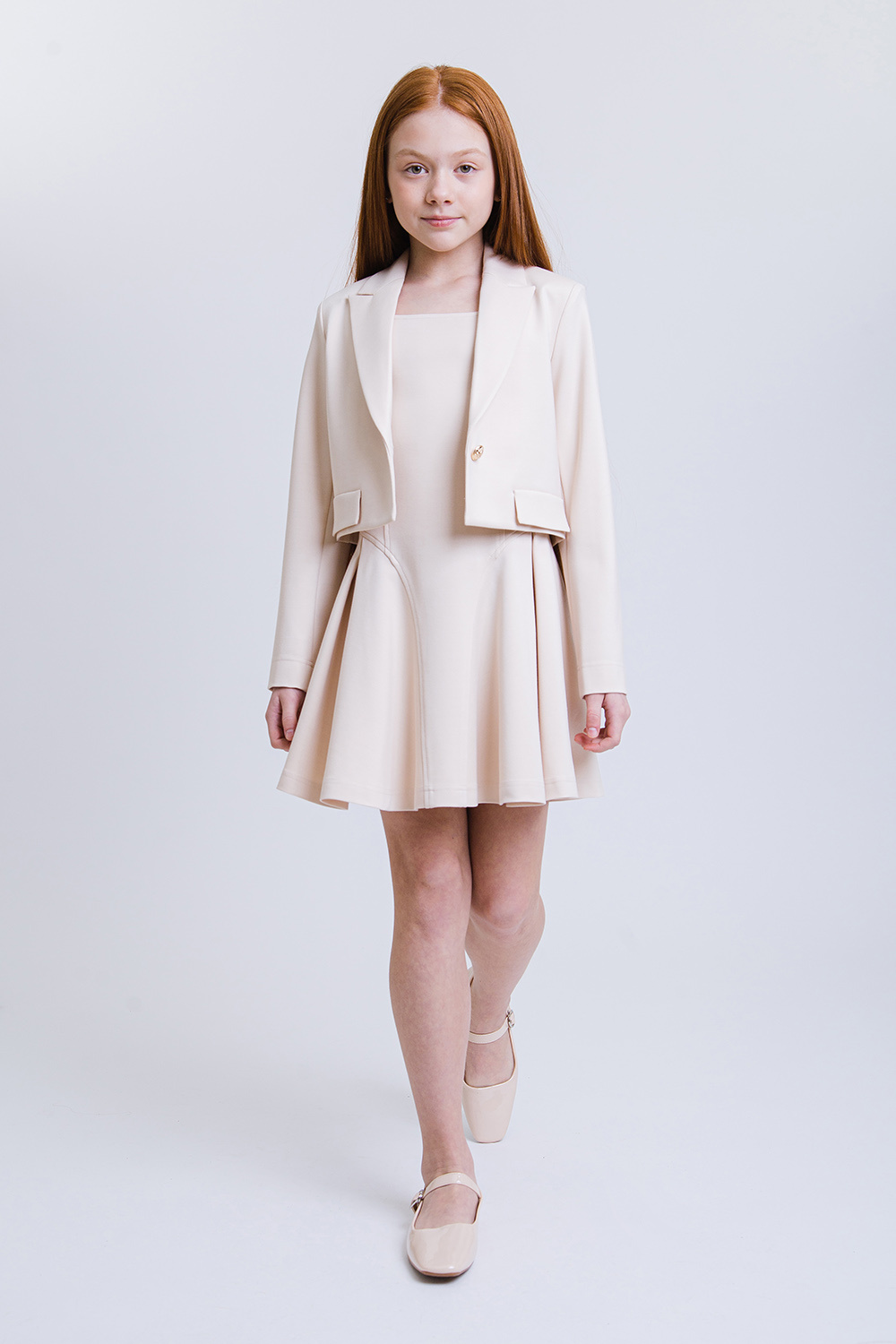 картинка Жакет FSL-567-326-ТВК-340 (песочный) от магазина Маленькая Леди