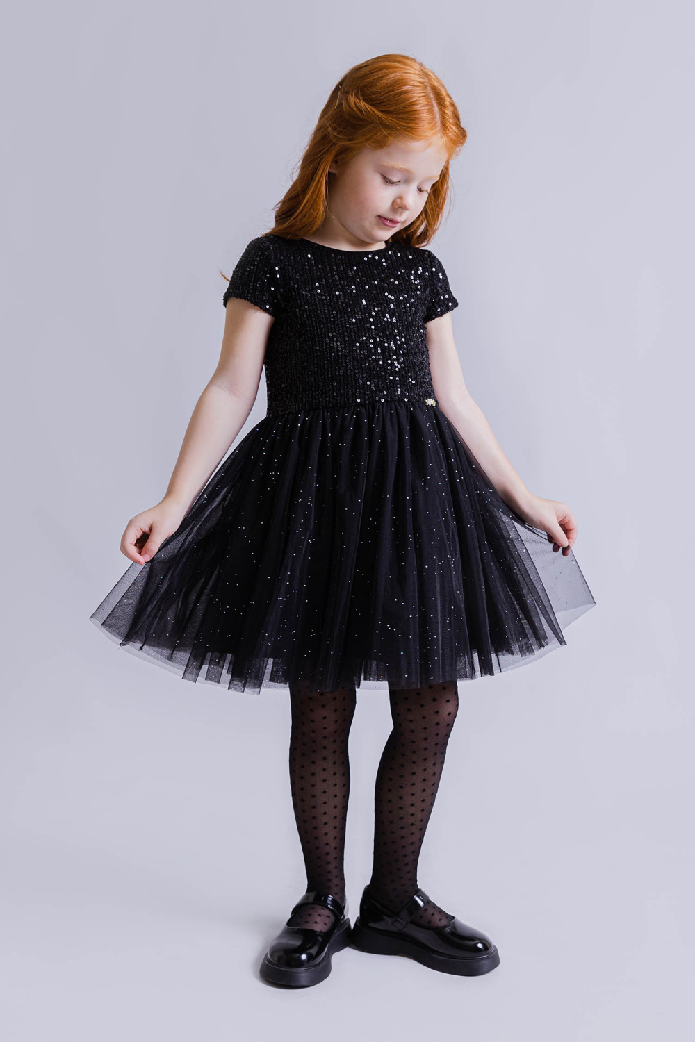 картинка Платье нарядное 2996/2-126-СПГ (черный) от магазина Маленькая Леди