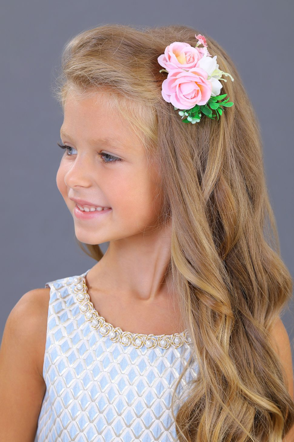 картинка Заколка 2108-619 (лавандово-кремовый) от магазина Маленькая Леди