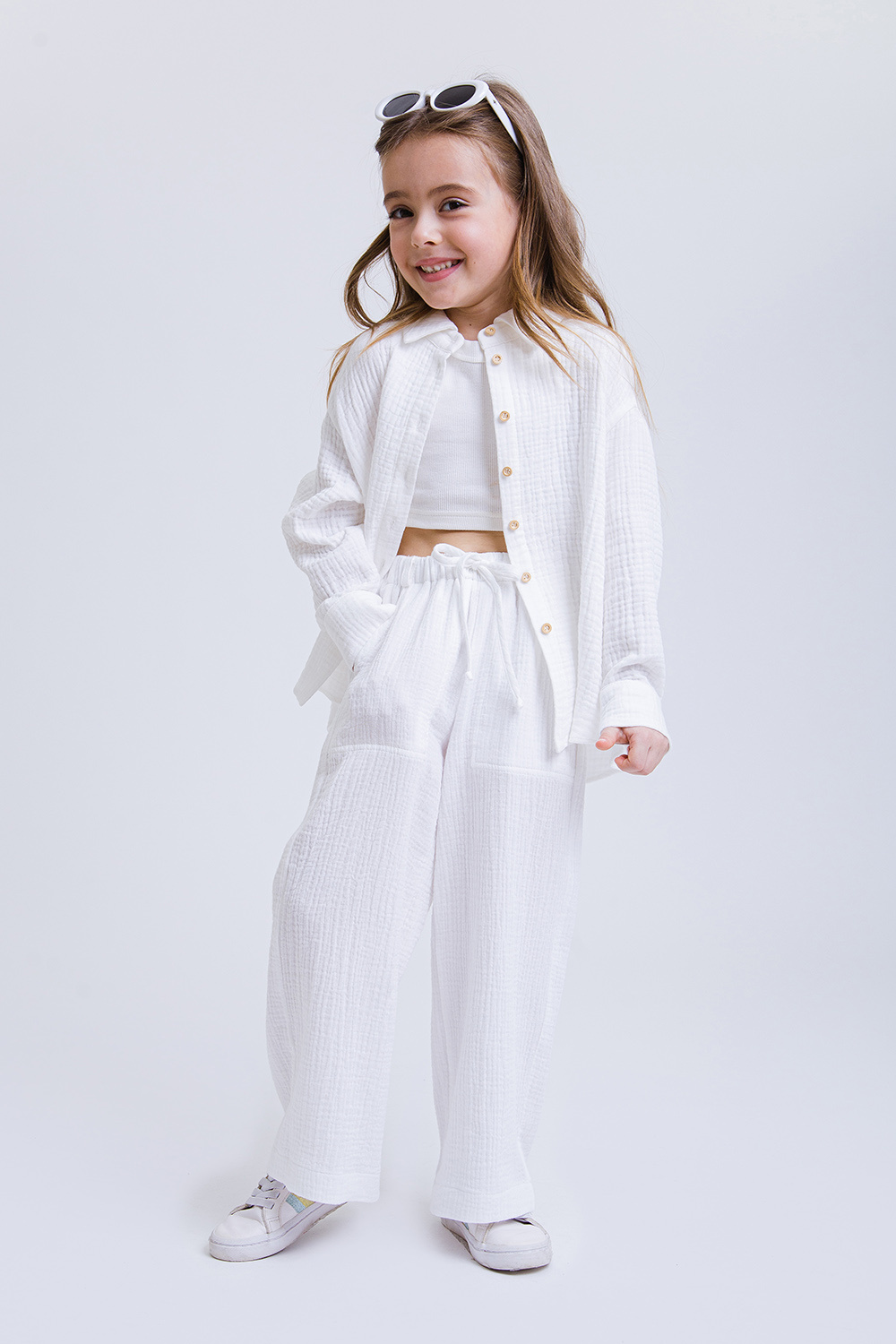 картинка Брюки FSL-509-326-ВХМ (молочный) от магазина Маленькая Леди