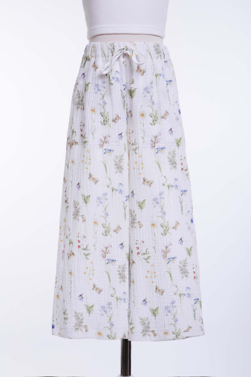 картинка Брюки FSL-509-326-ВХМ (молочный набивка) от магазина Маленькая Леди