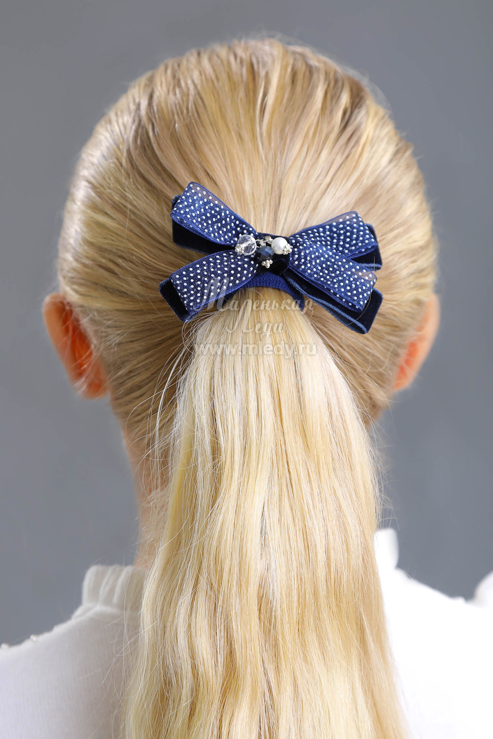 картинка Резинка для волос 22016рб42 (синий) от магазина Маленькая Леди