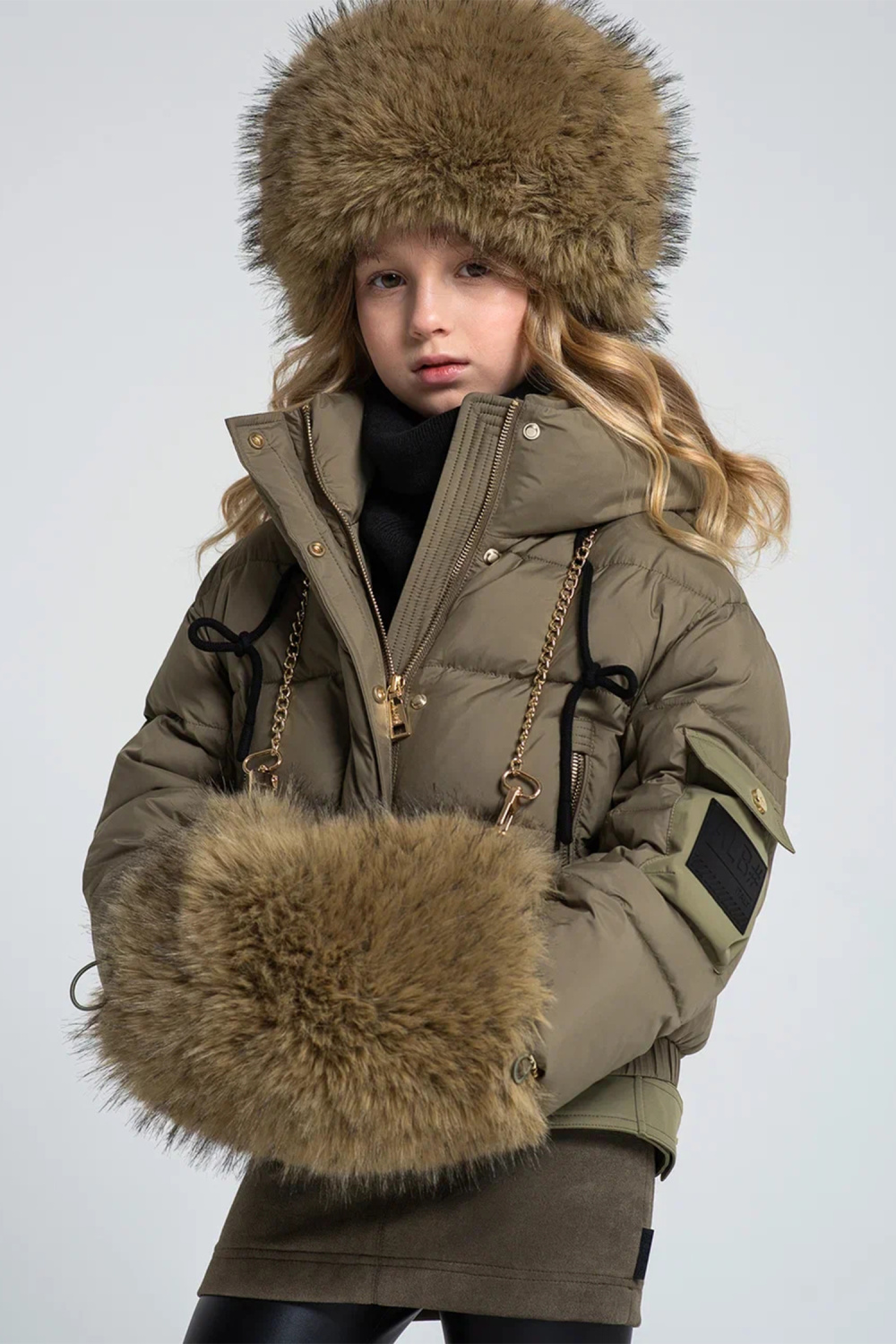 картинка Куртка-пуховик ALB 2016 (хаки) от магазина Маленькая Леди