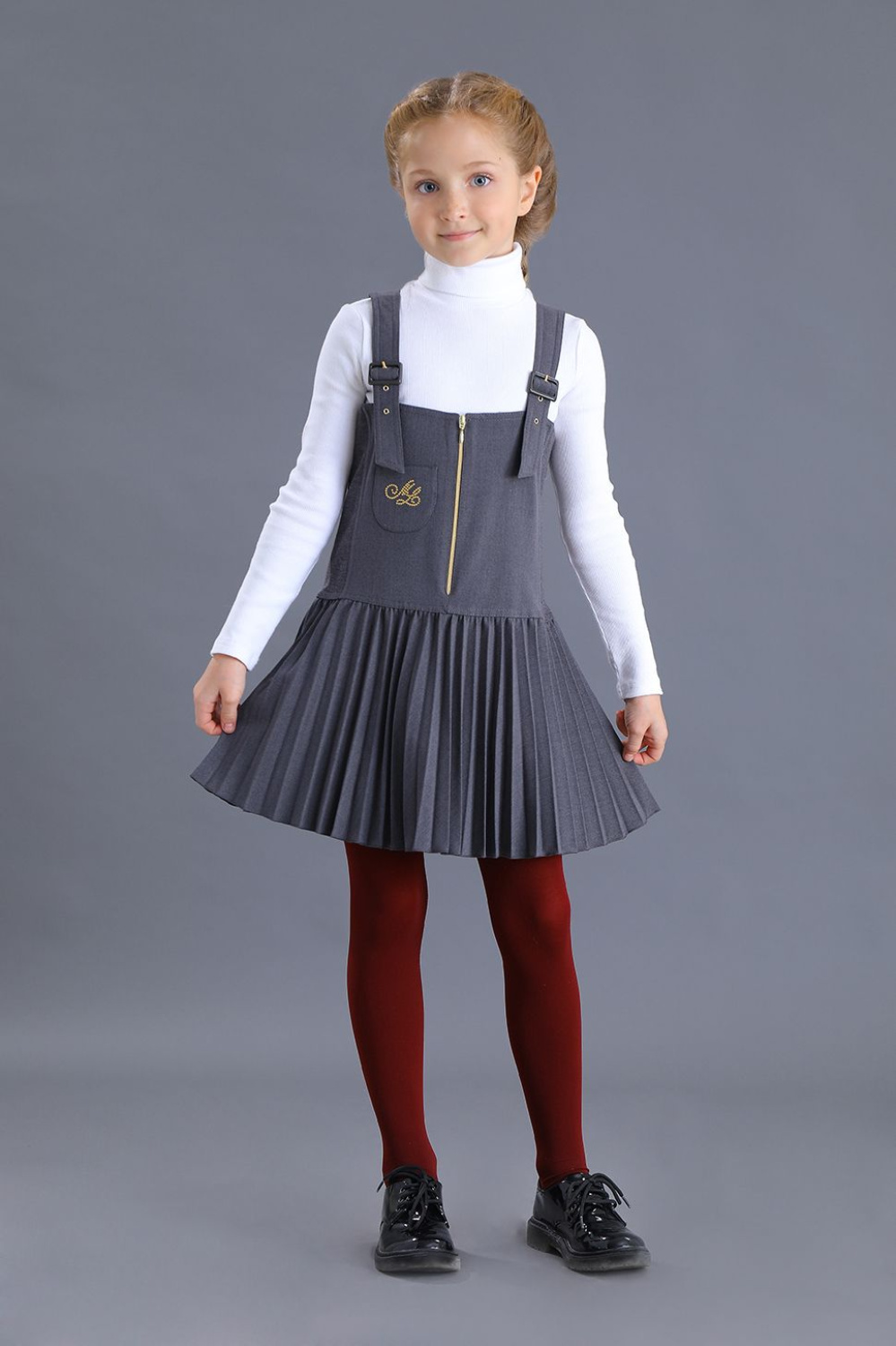 картинка Сарафан 773/1-519-ВВОК (серый) от магазина Маленькая Леди