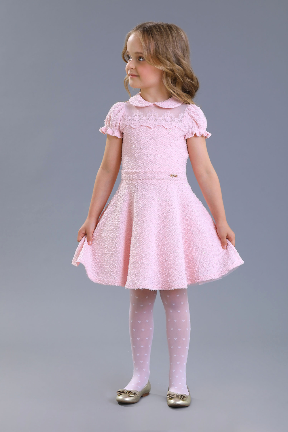 картинка Платье нарядное 2506-123-ВПБ (розовый) от магазина Маленькая Леди