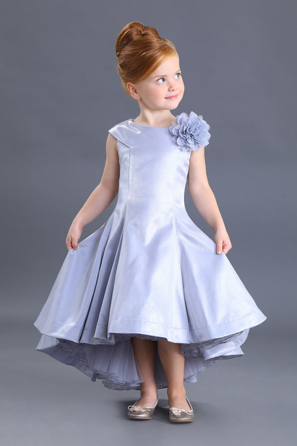 картинка Платье нарядное FSL-233-119 (серый) от магазина Маленькая Леди