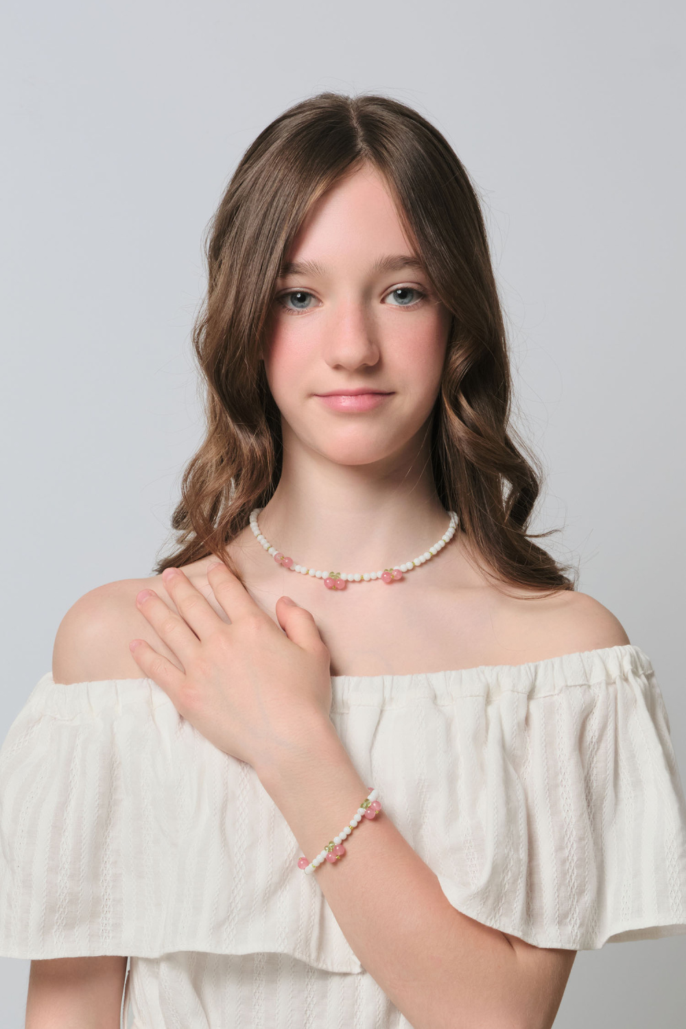 картинка Колье 12608чк11 (розовый) от магазина Маленькая Леди