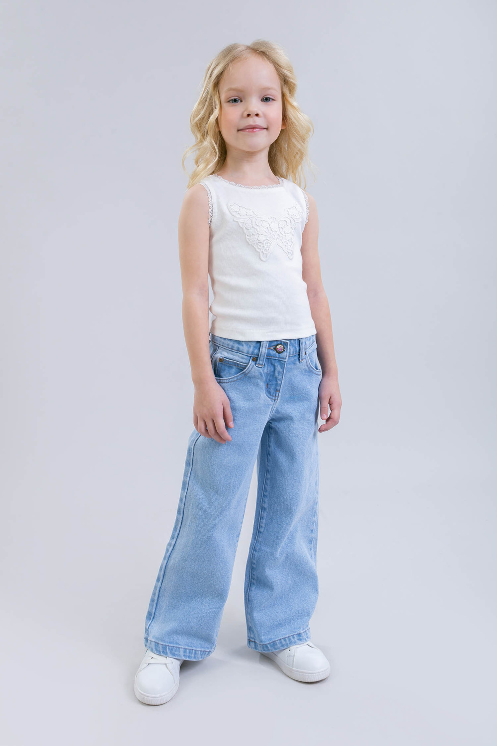 картинка Джинсы 25982-225-ВХД (голубой) от магазина Маленькая Леди