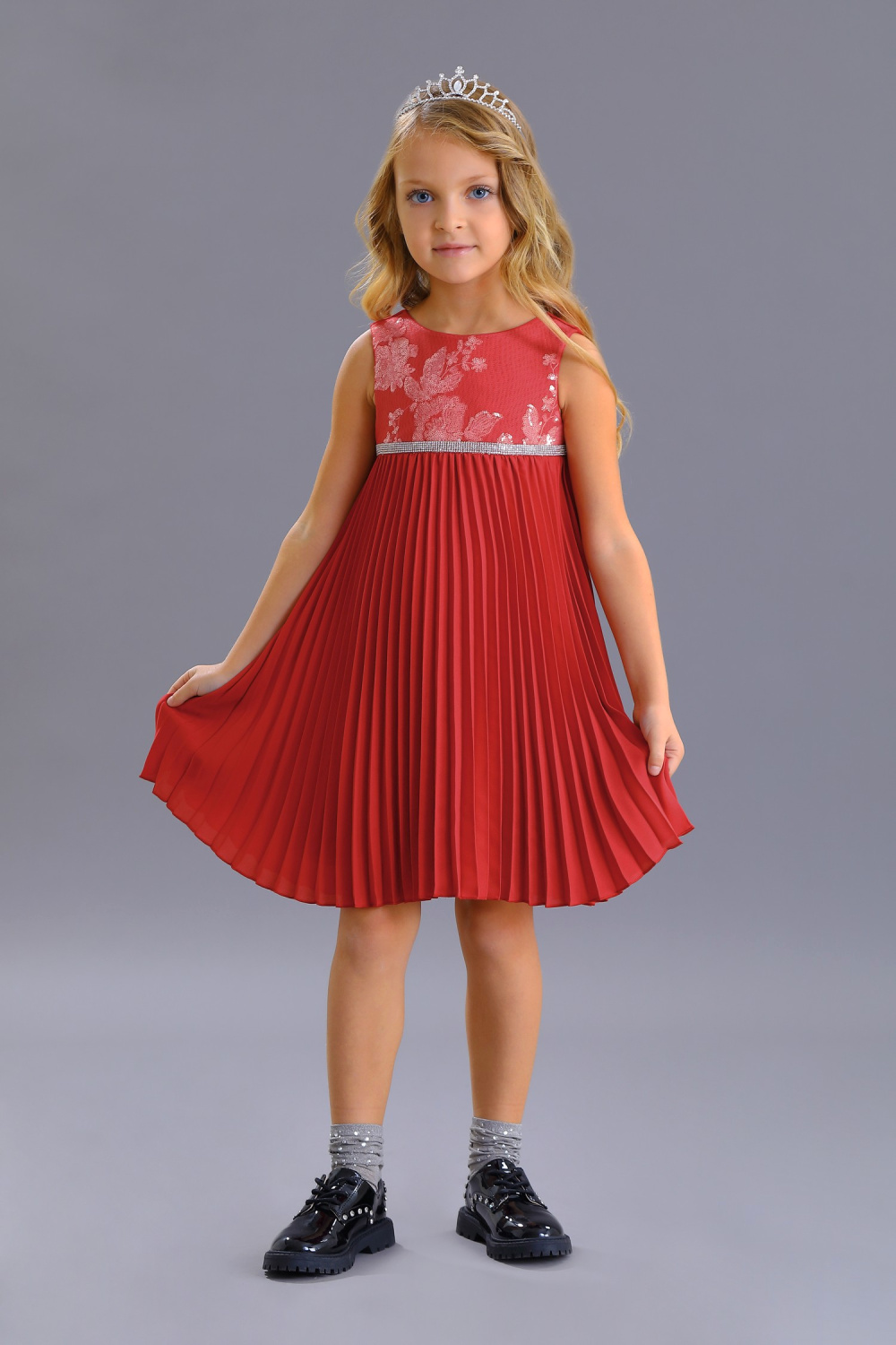 картинка Платье 2222-121-ВПЖ (красный) от магазина Маленькая Леди