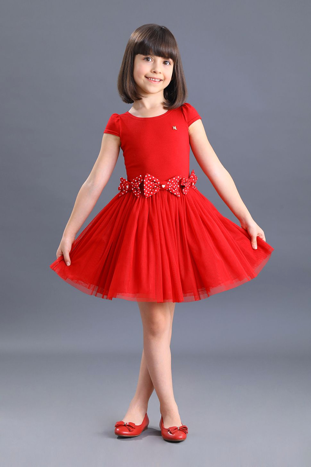 картинка Платье нарядное 1997-319-ТХК-180 (красный) от магазина Маленькая Леди