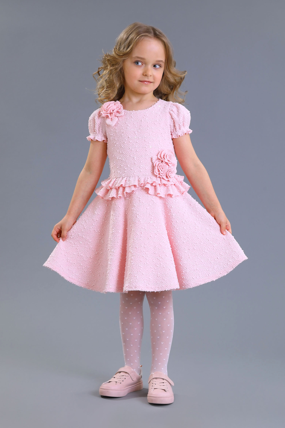 картинка Платье нарядное 2508-123-ВПБ (розовый) от магазина Маленькая Леди