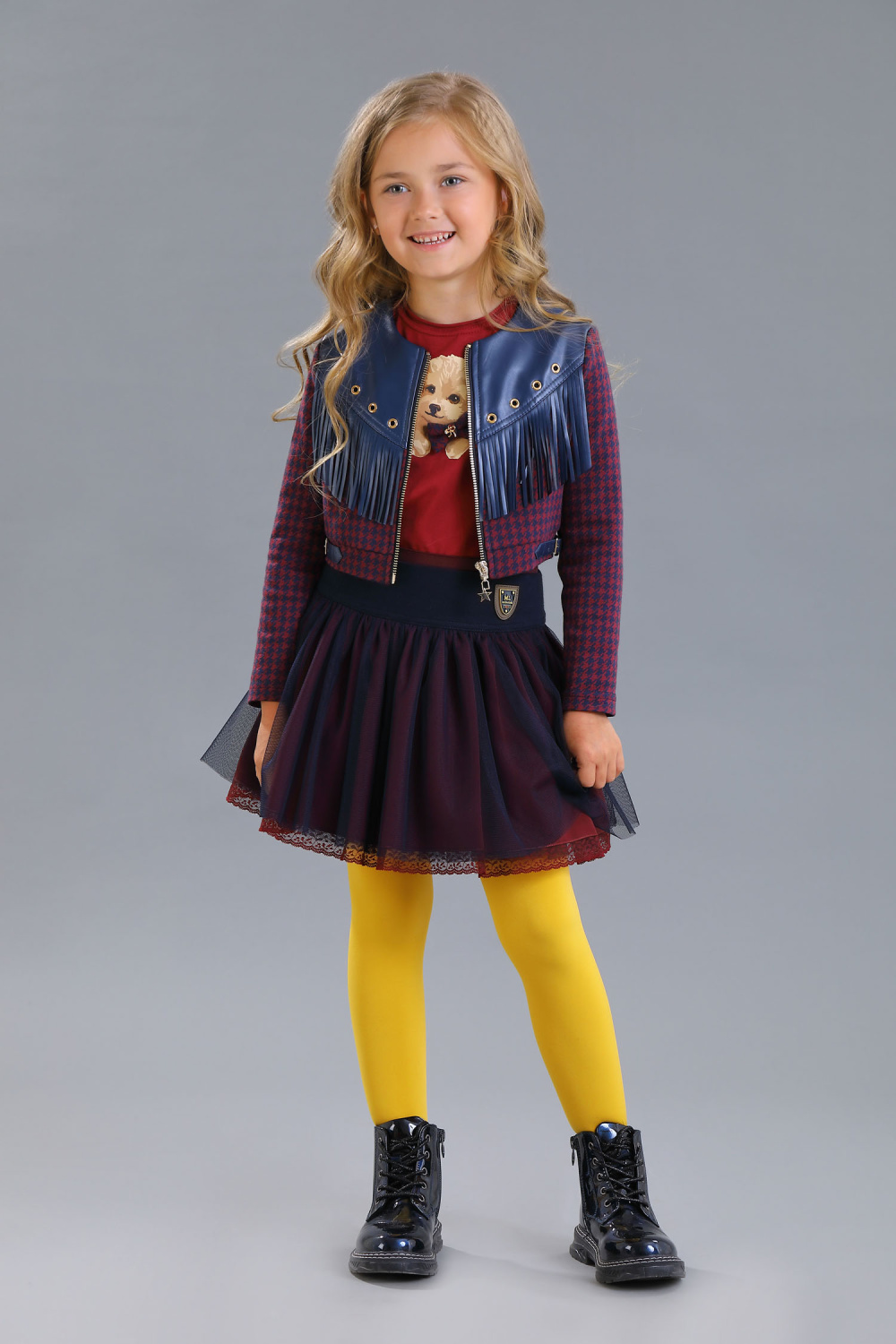 картинка Жакет 2482-422-ТХПЖ (синий сине-бордовый) от магазина Маленькая Леди