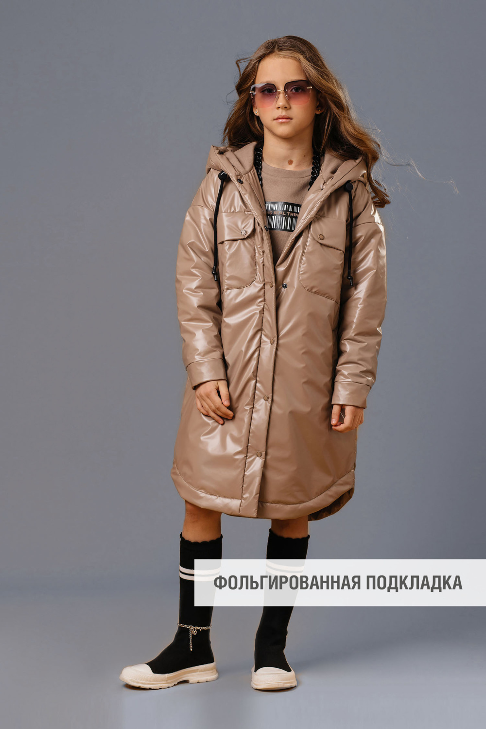 картинка Пальто GNK759 (песочный) от магазина Маленькая Леди