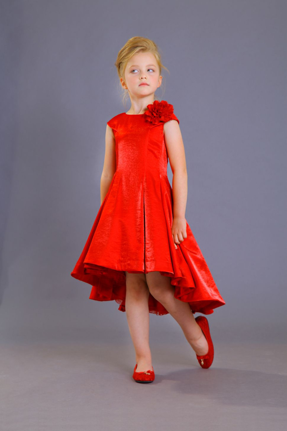 картинка Платье нарядное FSL-233-118 (красный) от магазина Маленькая Леди