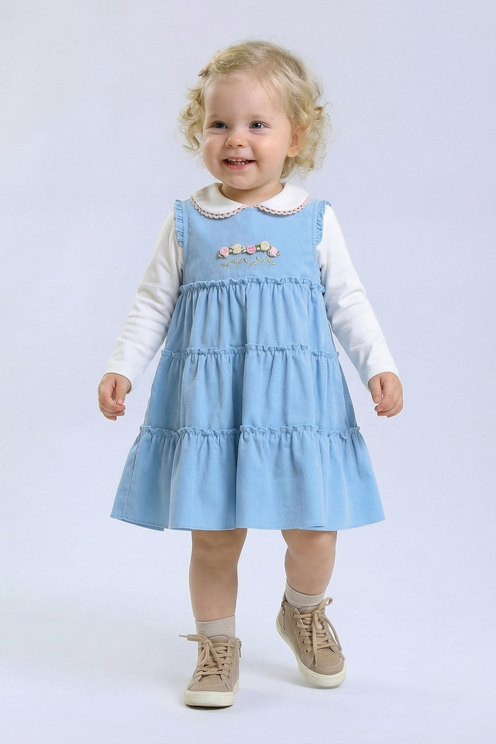 картинка Сарафан 2958Я-425-ВХВ (голубой) от магазина Маленькая Леди