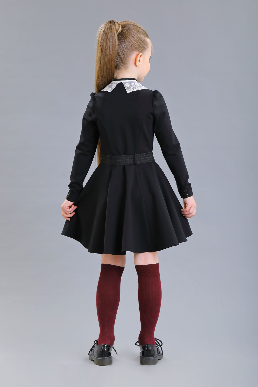 Школьное Платье для девочки из джерси, цвет 