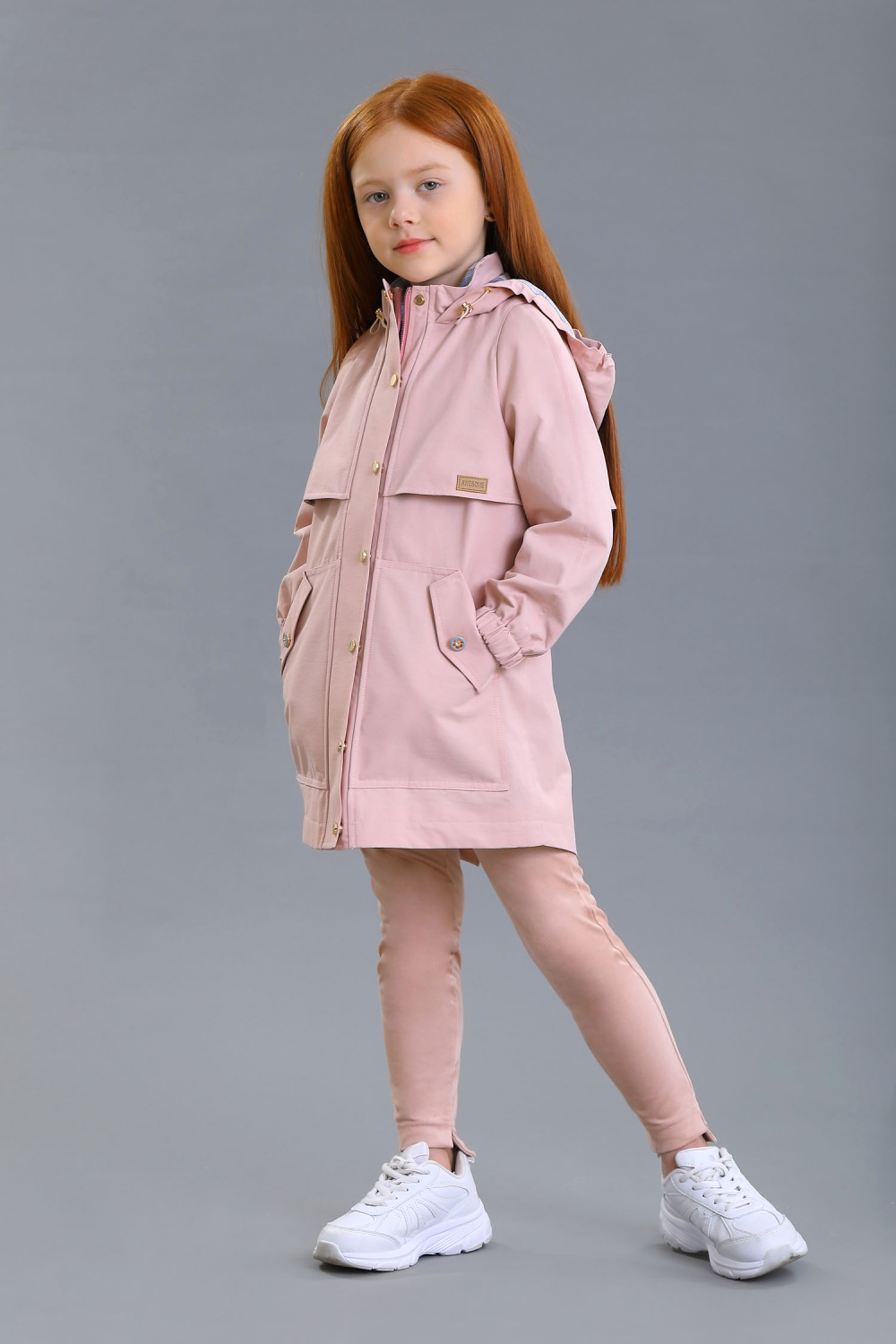 картинка Плащ 2394m-022-ВХП (пудровый розовый) от магазина Маленькая Леди