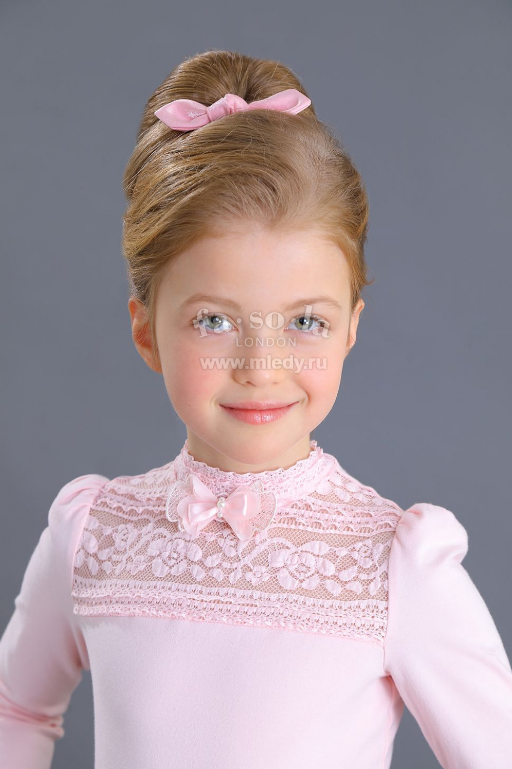  Блузка для девочки из трикотажа хлопкового, цвет 