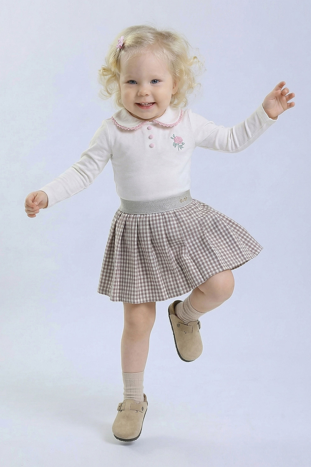 картинка Блузка 2963Я/1-425-ТХК-190 (песочный) от магазина Маленькая Леди