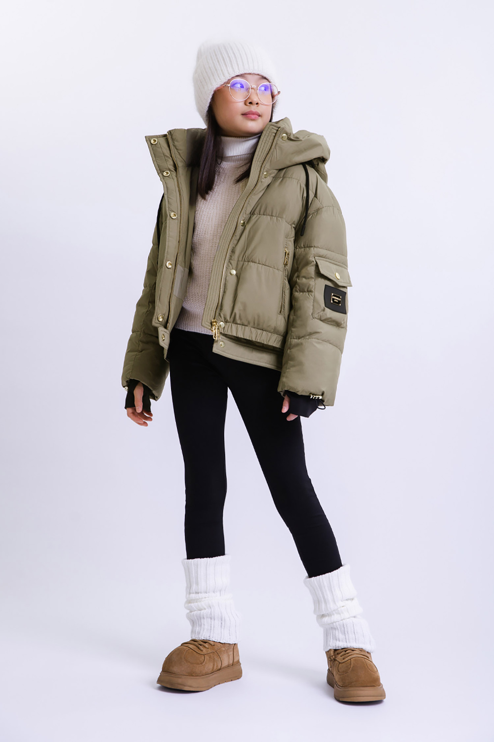 картинка Куртка-пуховик ALB 2016 (хаки) от магазина Маленькая Леди
