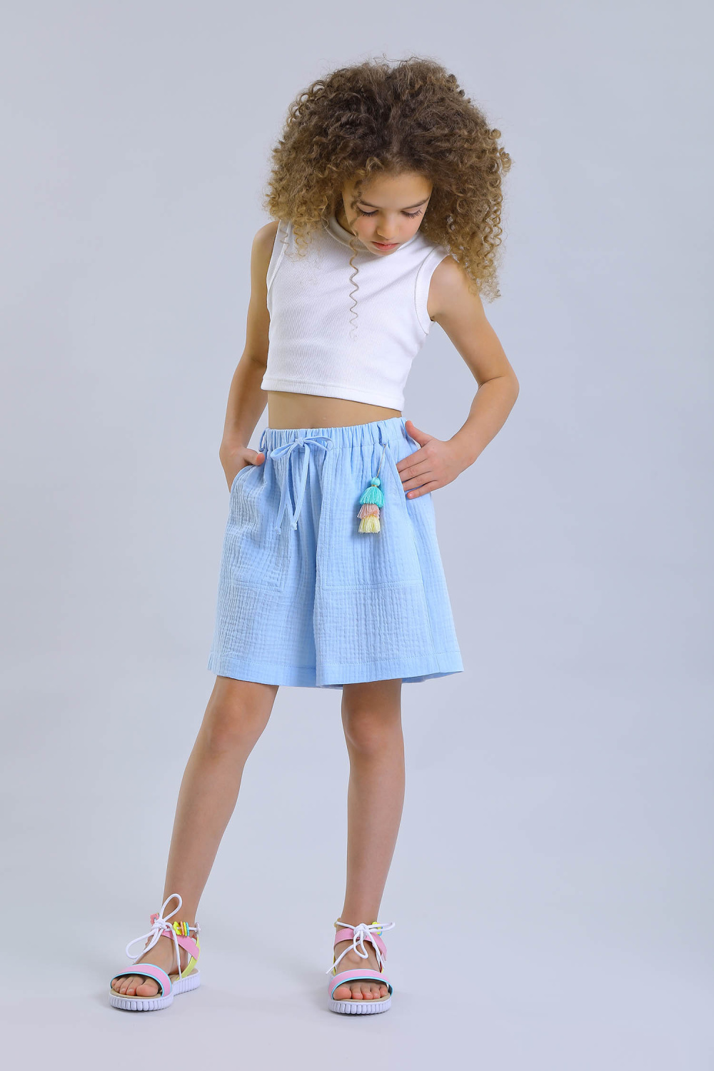 картинка Шорты FSL-508-326-ВХМ (голубой) от магазина Маленькая Леди