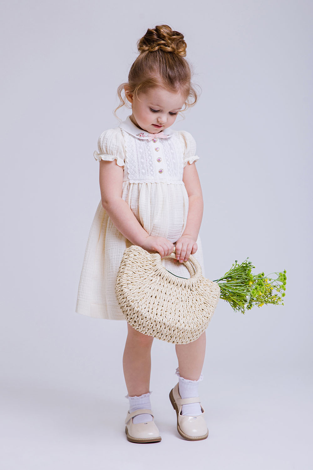 картинка Платье 2347/2-326-ВХМ (сливочный) от магазина Маленькая Леди