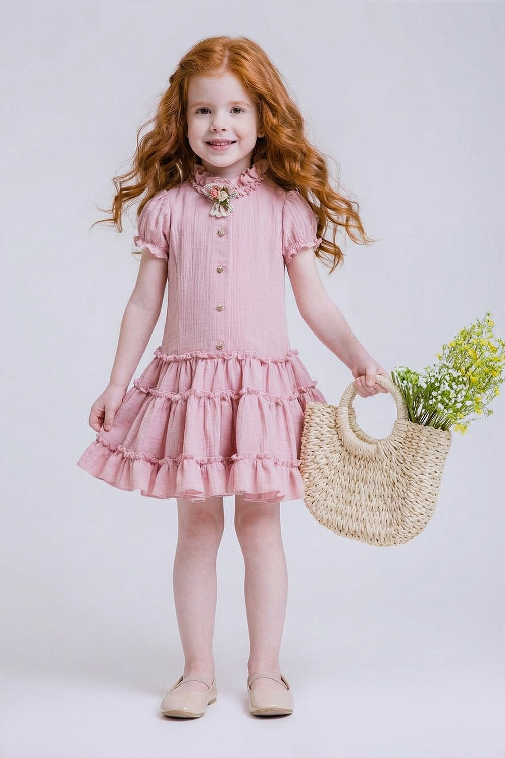 картинка Платье 1717/4Я-326-ВХМ (пудровый розовый) от магазина Маленькая Леди