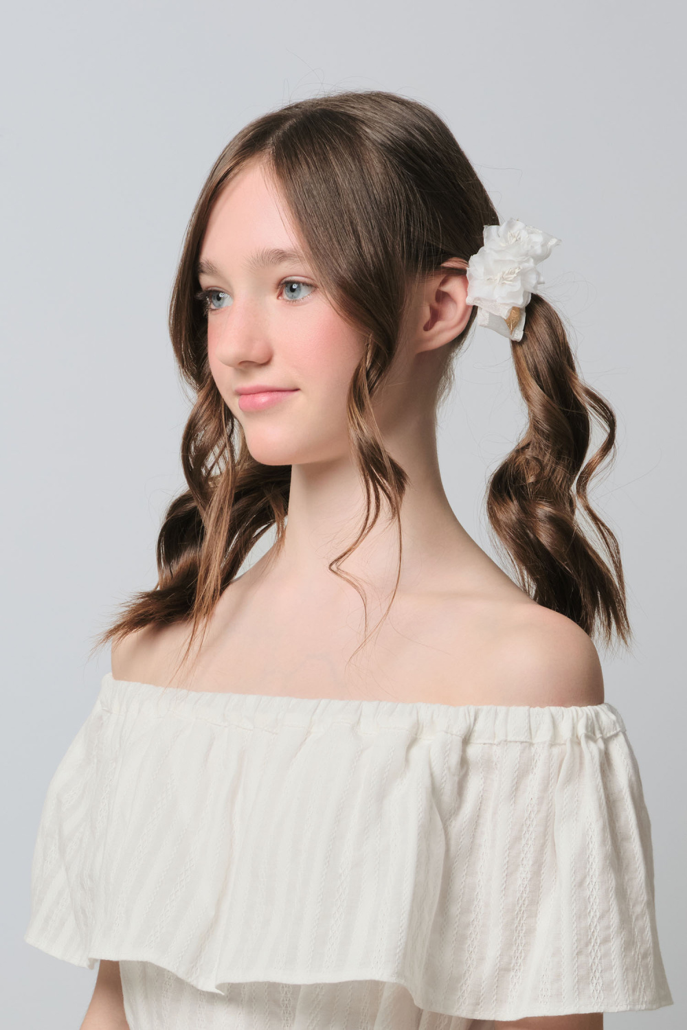 картинка Резинка для волос 12614рм01 (белый) от магазина Маленькая Леди