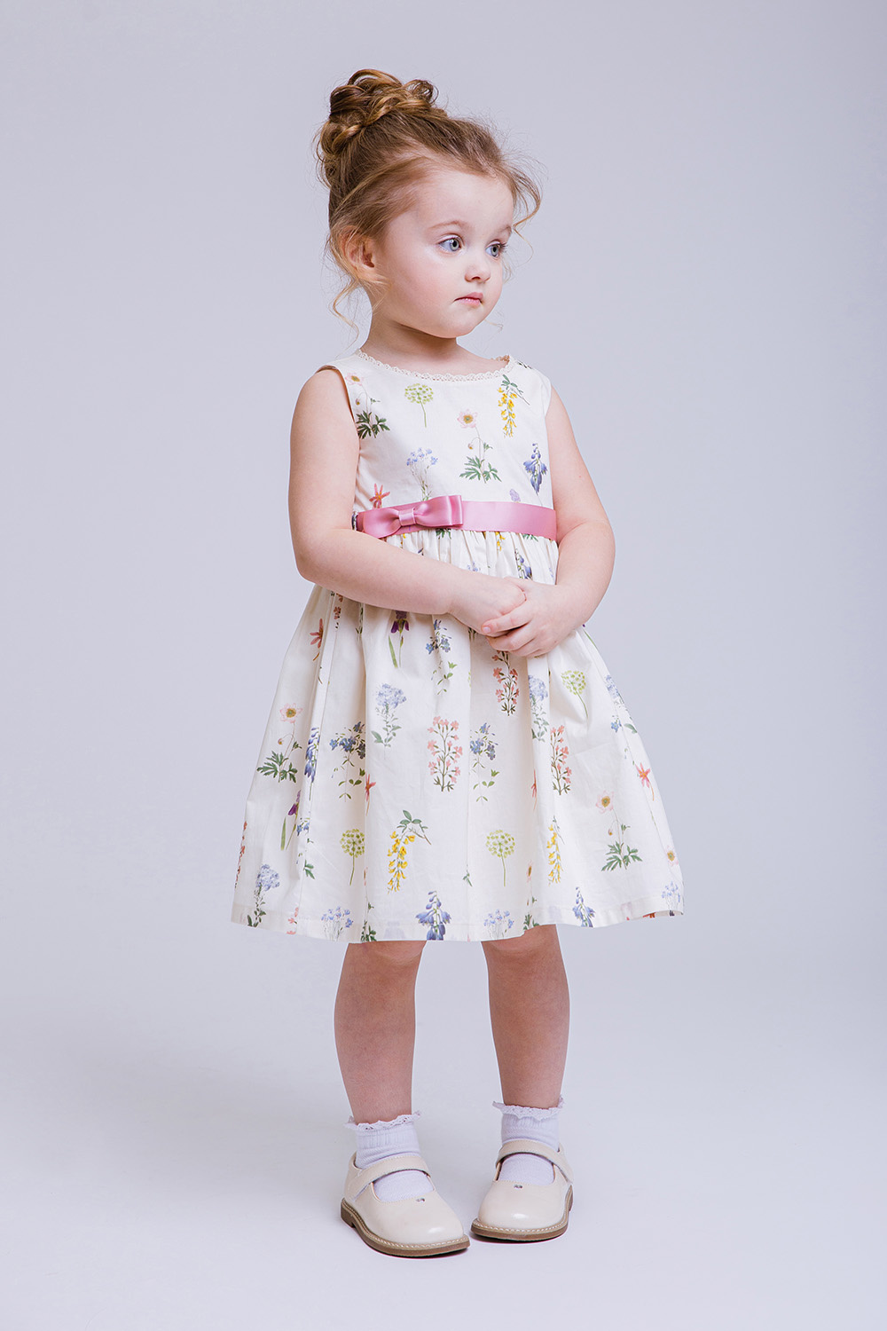 картинка Платье 3006Я-326-ВХПЛХ (молочная набивка) от магазина Маленькая Леди