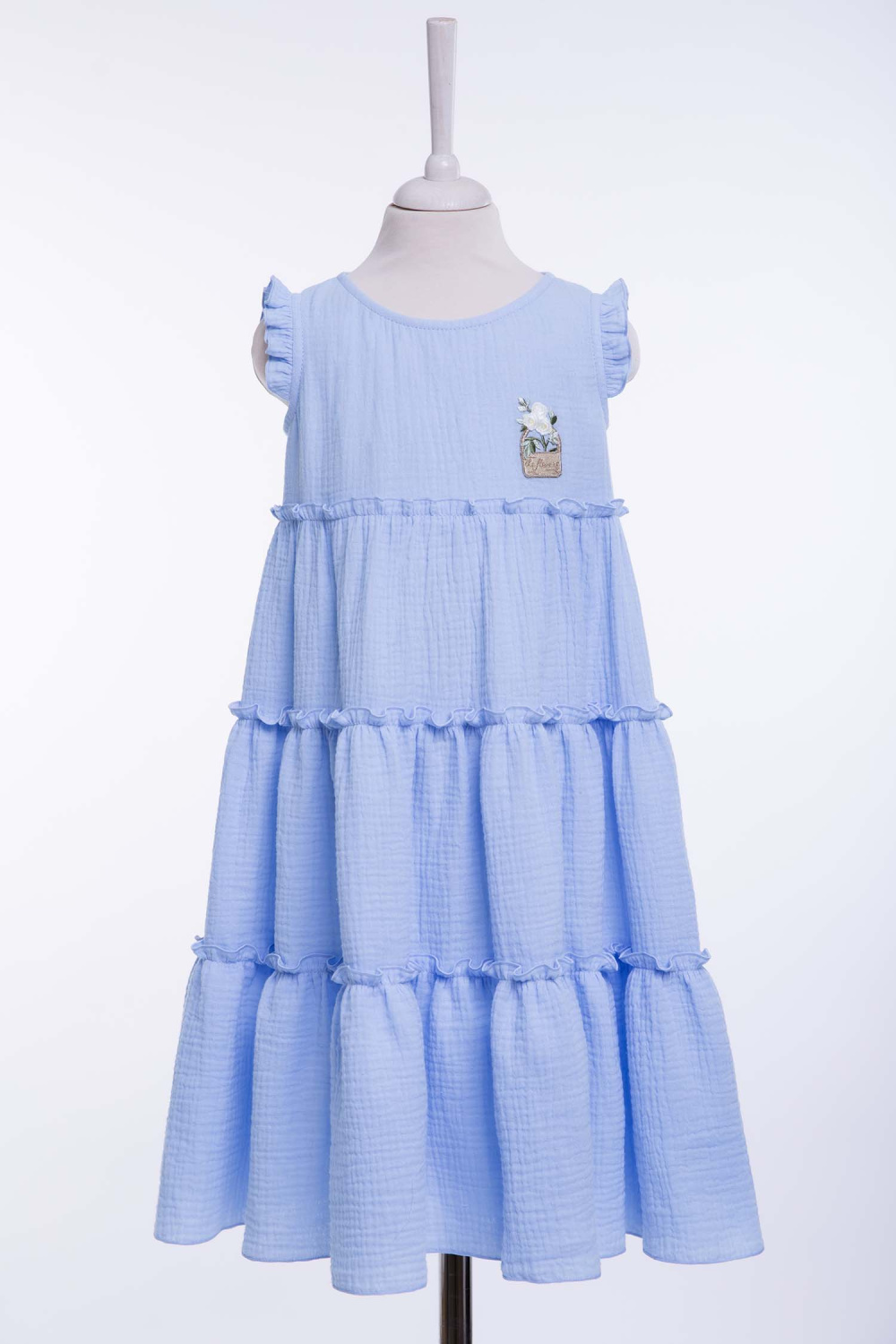 картинка Платье FSL-565/1-326-ВХМ (голубой) от магазина Маленькая Леди