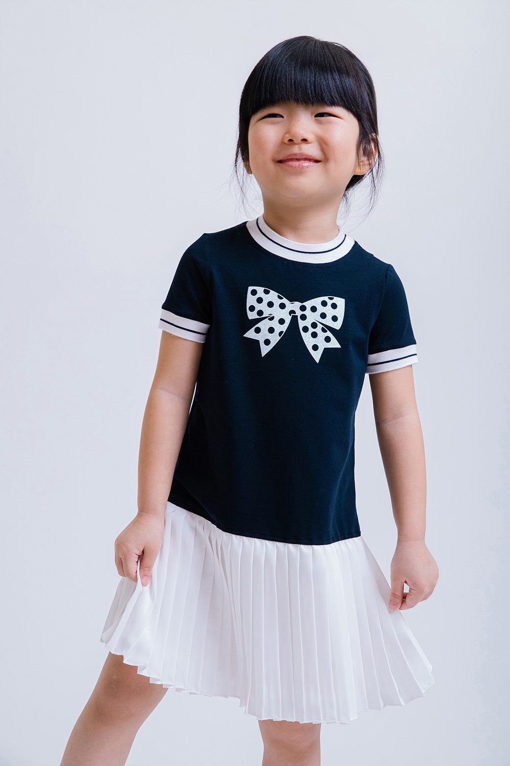 картинка Платье 3007Я-326-ТХК-200 (сине-молочный) от магазина Маленькая Леди