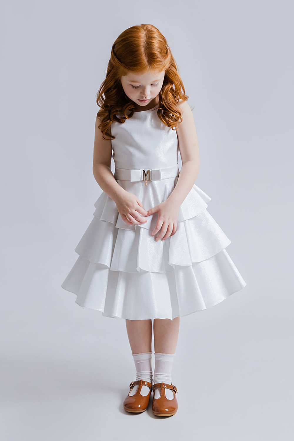 картинка Платье нарядное 2467-126-ВПЛП (жемчужный) от магазина Маленькая Леди