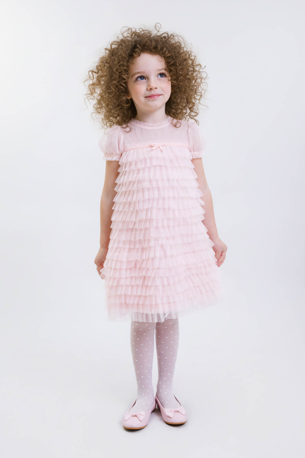 картинка Платье нарядное 2976-126-СМР (пудровый розовый) от магазина Маленькая Леди