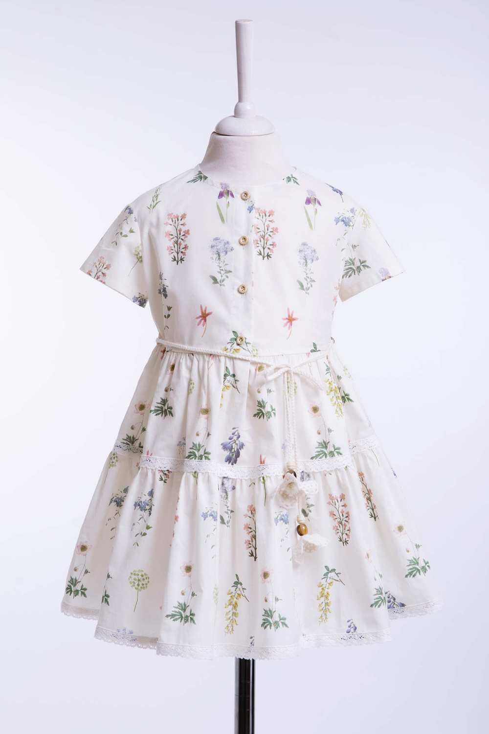 картинка Платье 3028-326-ВХПЛХ (молочная набивка) от магазина Маленькая Леди