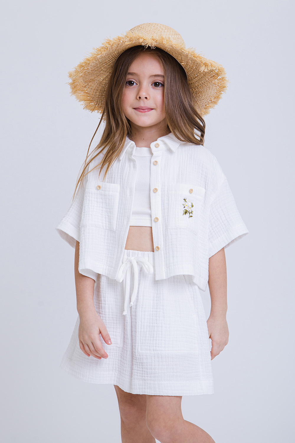 картинка Рубашка FSL-510-326-ВХМ (молочный) от магазина Маленькая Леди