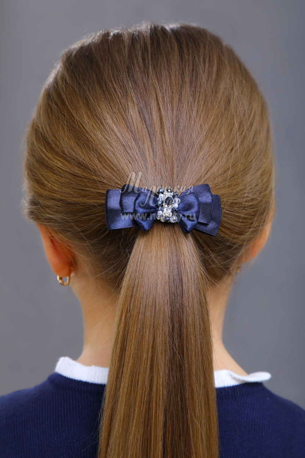 картинка Резинка для волос 22007рм42 (синий) от магазина Маленькая Леди