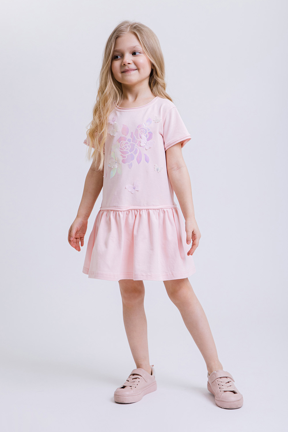 картинка Платье 3041-326-ТХК-190 (розовый) от магазина Маленькая Леди