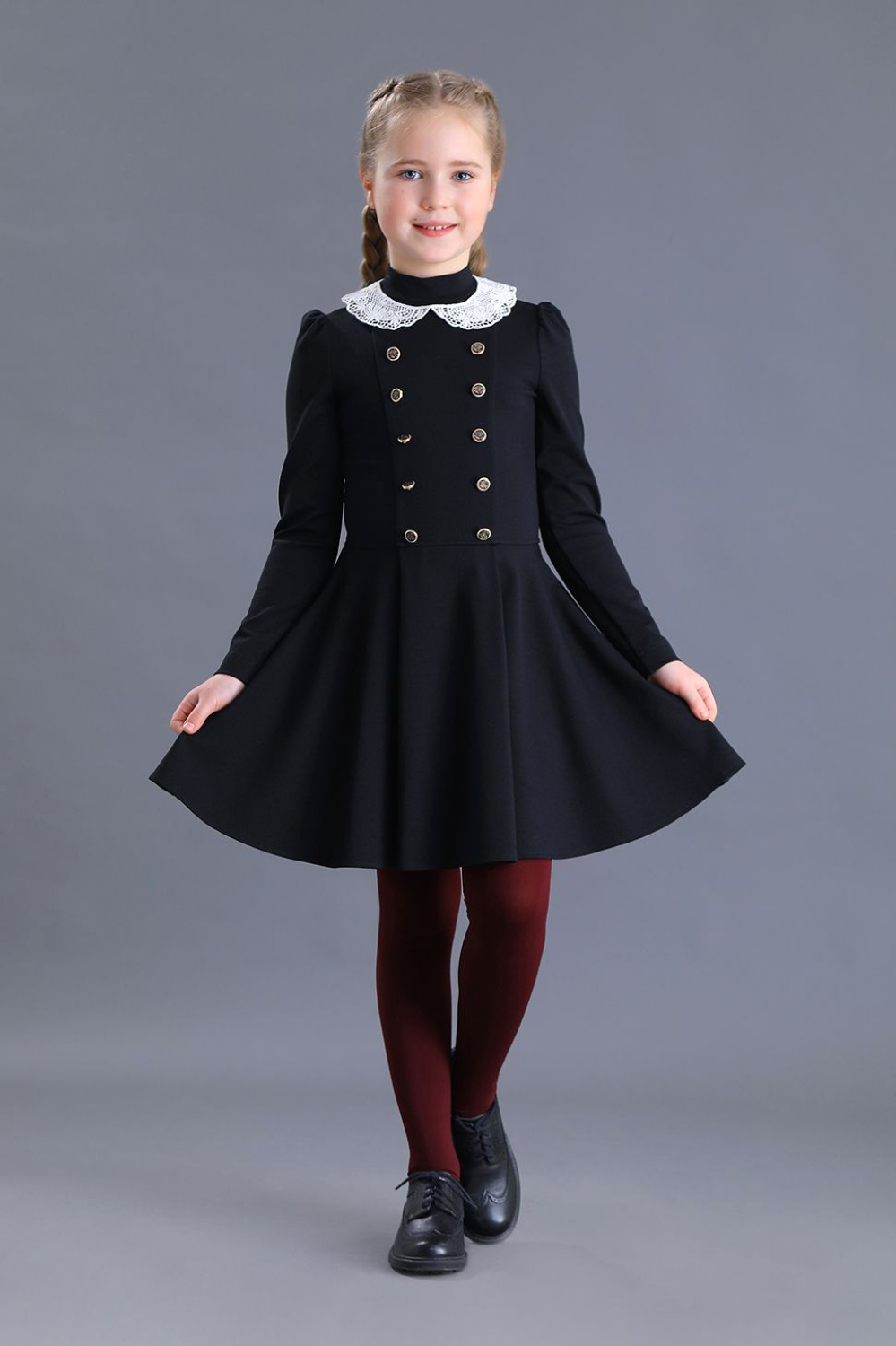 картинка Платье нарядное 906-519-ТВК-340 (черный) от магазина Маленькая Леди