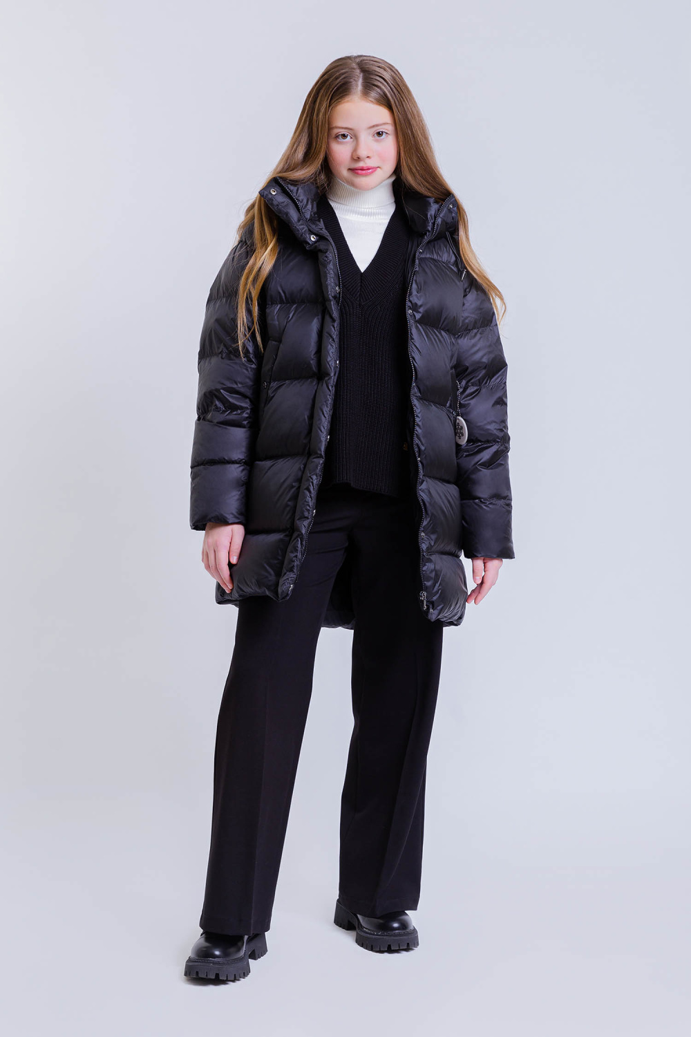 картинка Пуховик 25891Аm-023 (черный) от магазина Маленькая Леди