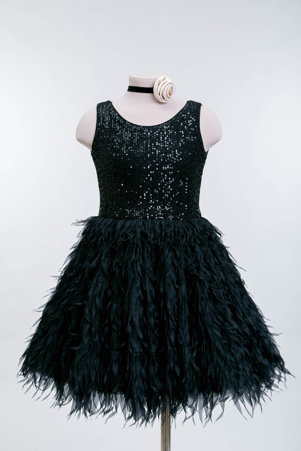 картинка Платье нарядное FSL-544-126-СМП (черный) от магазина Маленькая Леди