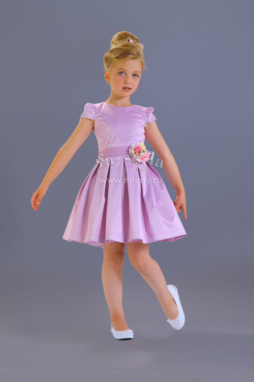 картинка Платье нарядное FSL-231-118 (розовый вереск) от магазина Маленькая Леди