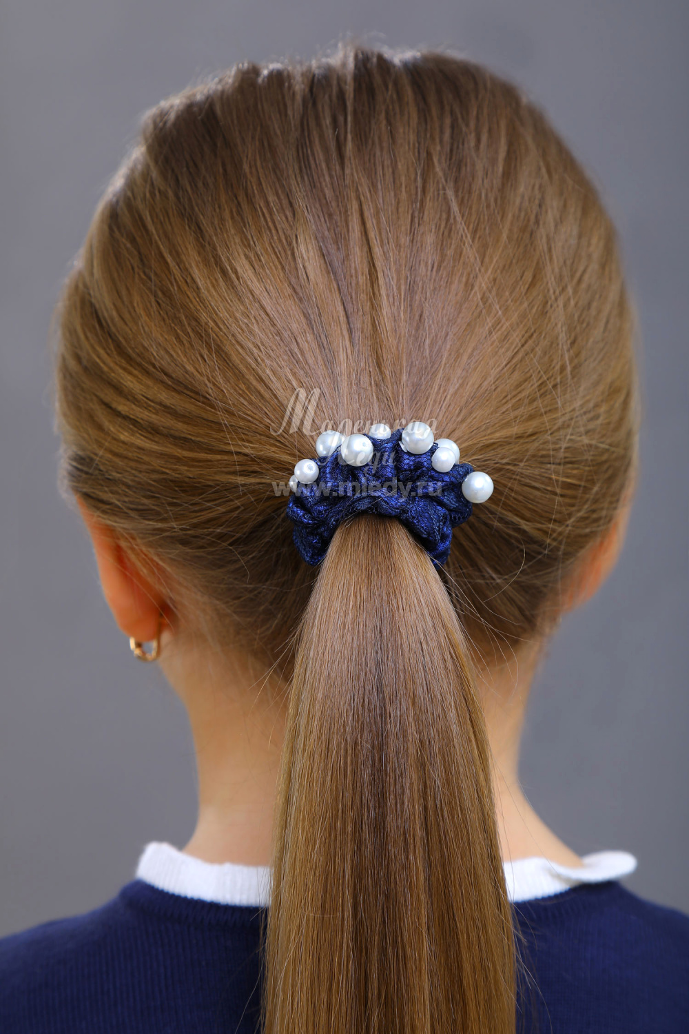 картинка Резинка для волос 22014рб42 (синий) от магазина Маленькая Леди