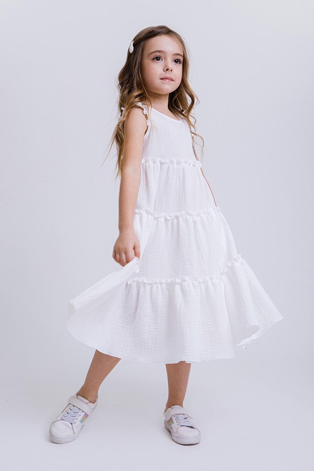 картинка Платье FSL-565/1-326-ВХМ (молочный) от магазина Маленькая Леди