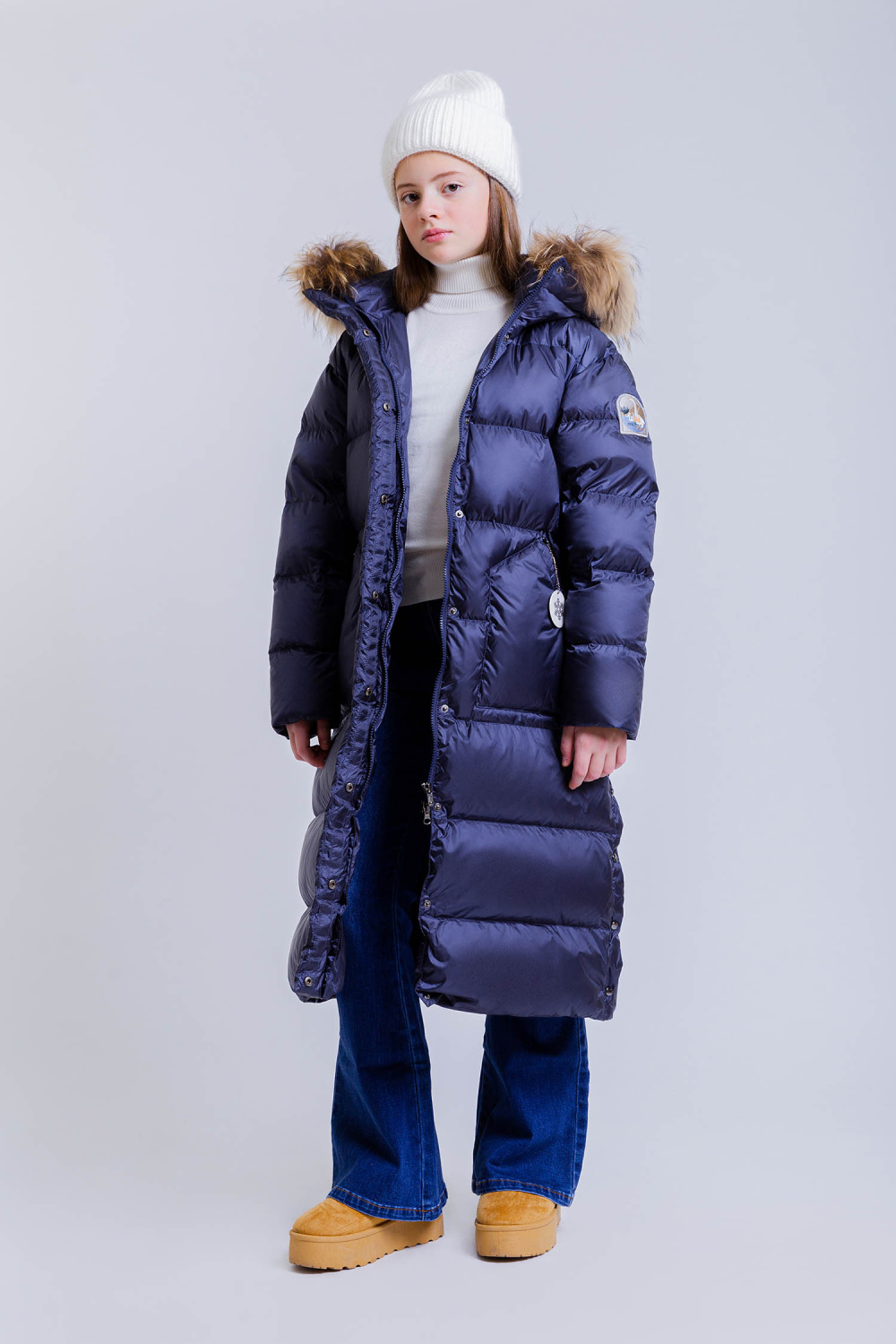 картинка Пуховик 25890Аm-024 (синий) от магазина Маленькая Леди