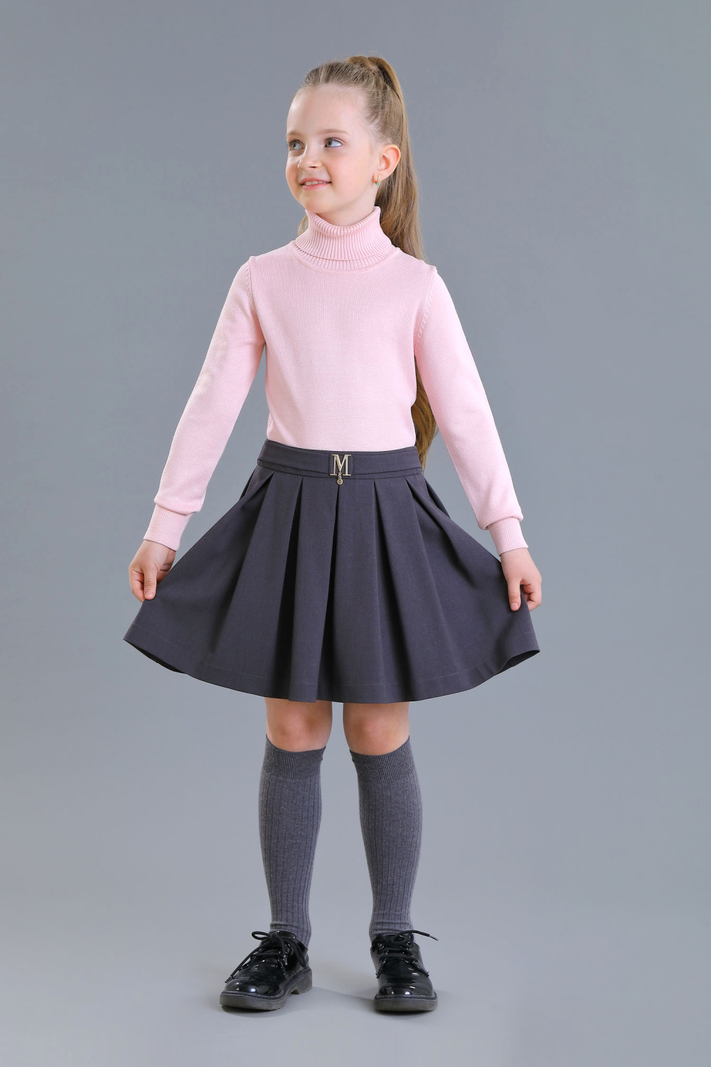 Школьная Юбка для девочки из костюмной вискозы, цвет 