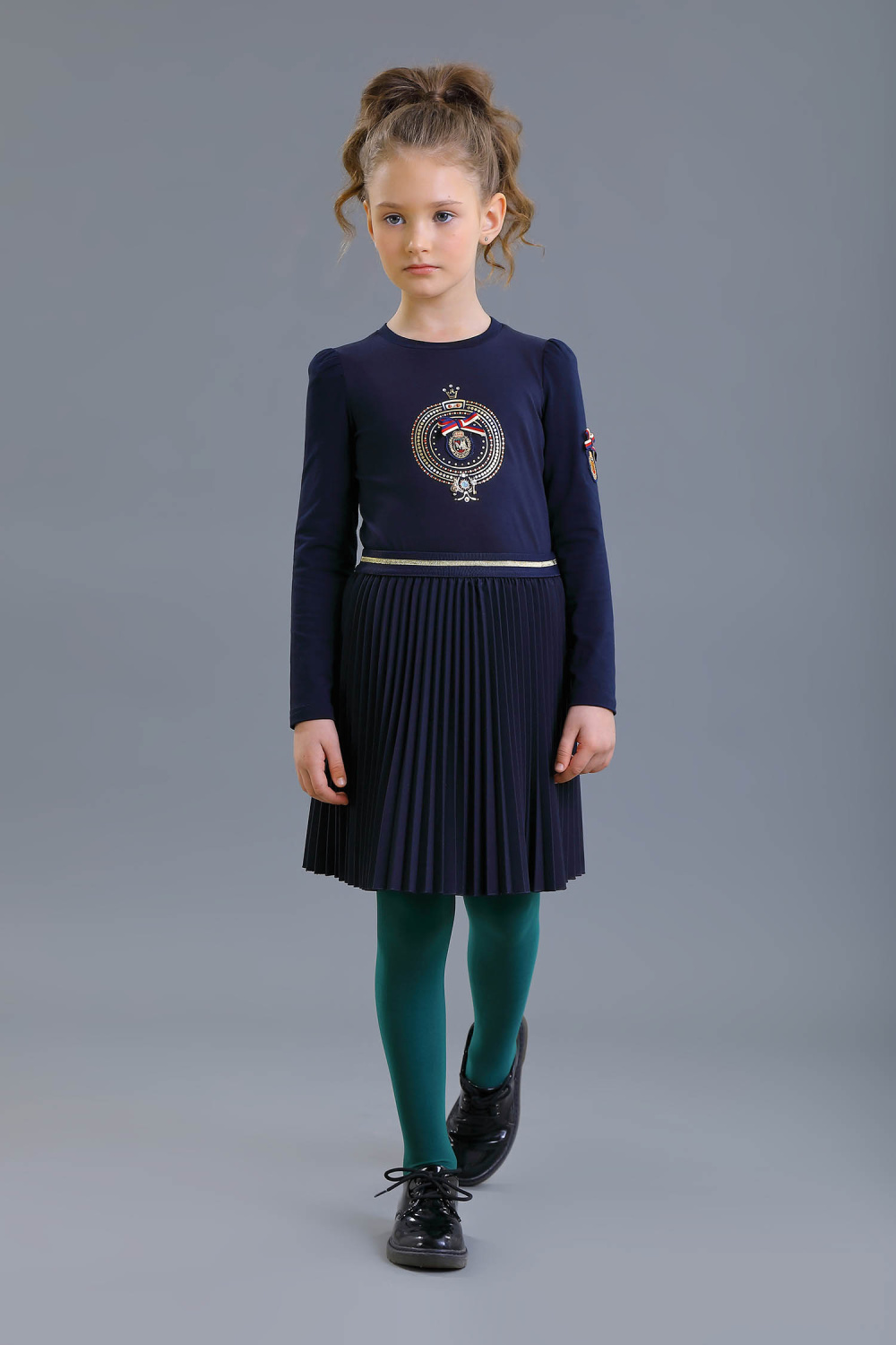 картинка Лонгслив 2212/4-523-ТХК-200 (синий) от магазина Маленькая Леди