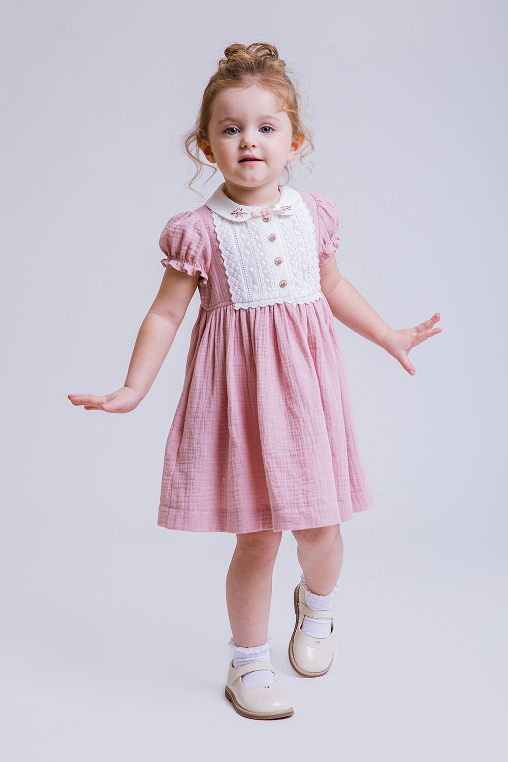 картинка Платье 2347/2-326-ВХМ (пудровый розовый) от магазина Маленькая Леди