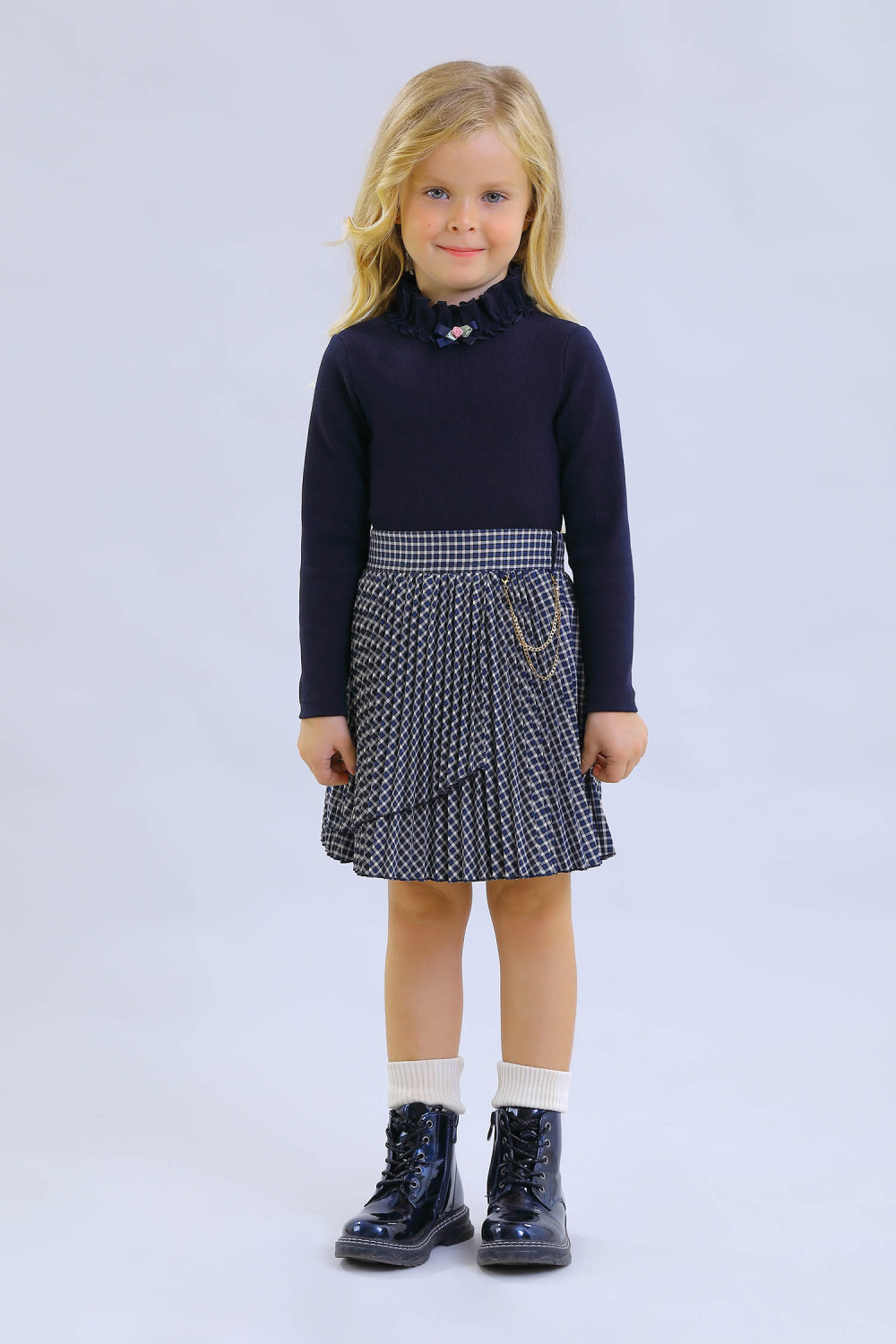 картинка Джемпер 2641-423-ТХР-2*2/260 (синий) от магазина Маленькая Леди