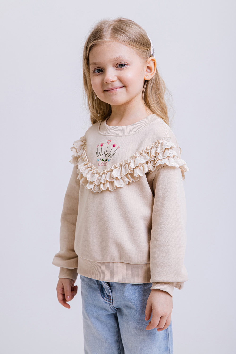 картинка Джемпер 2783/6-326-ТХФТ (песочный) от магазина Маленькая Леди