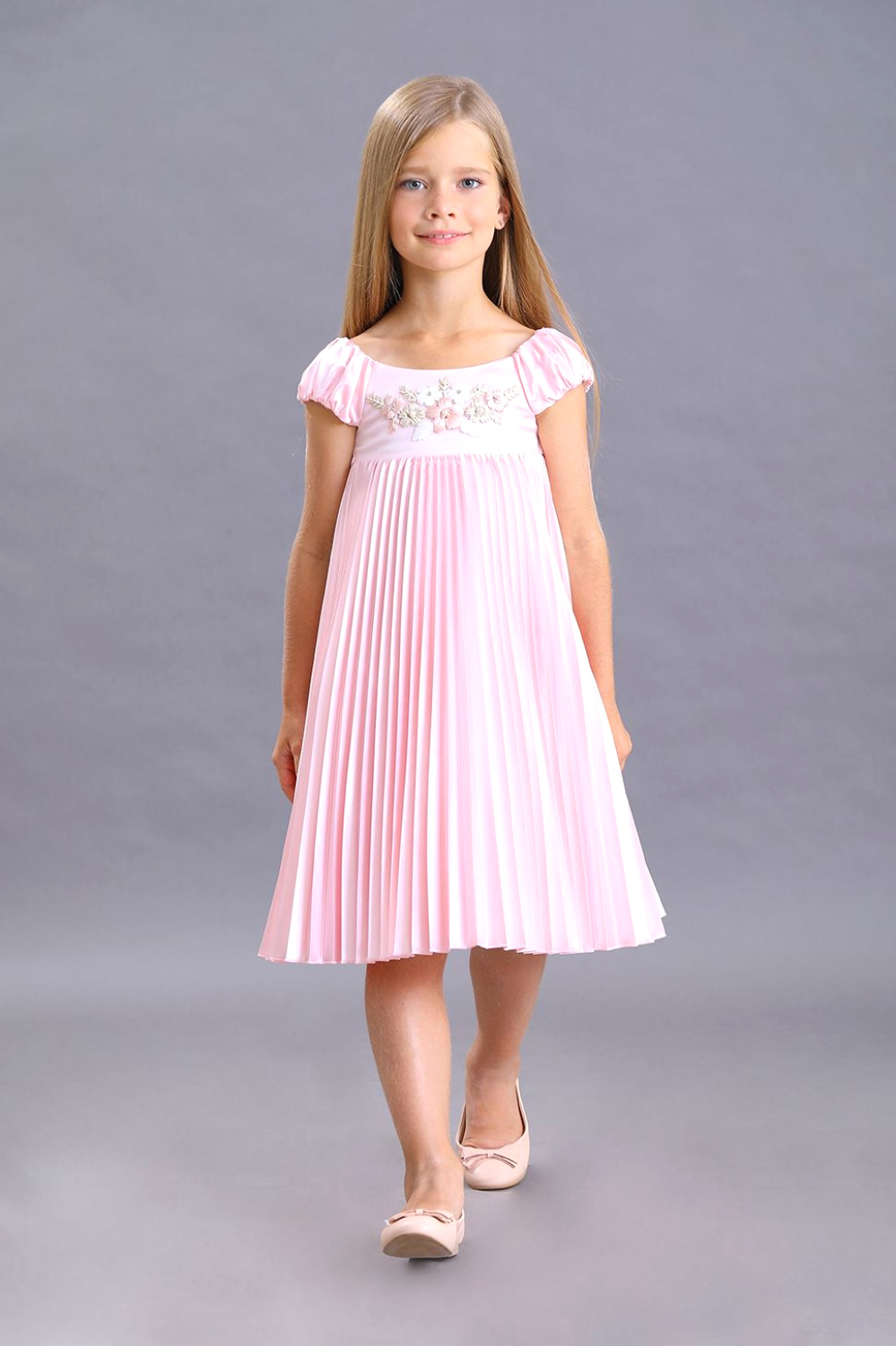 картинка Платье нарядное 1964-119-ВПА (розовый) от магазина Маленькая Леди